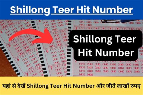 shillong teer common number hit number